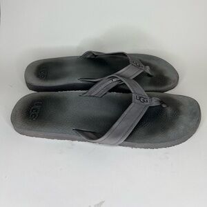 Ugg Sandals Flip Flops Men Size 13 Gray Synthetic Flats Comfort
